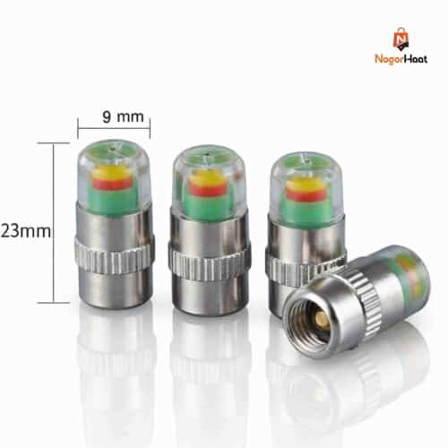 Air Alert Tire Valve Caps, Tyre Pressure Monitor, Tire Air Pressure Sensor (4 Pieces)