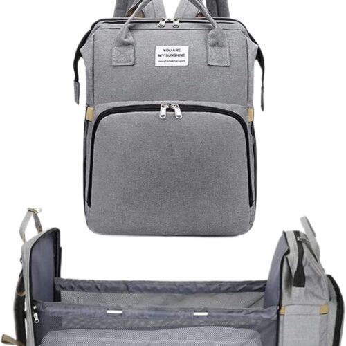 Multifunctional Diaper Bag Backpack with Changing Station