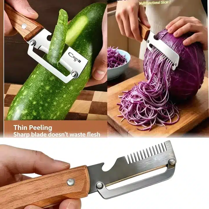 3 in 1 Multifunctional Peeler & Scallion Shredder - Image 3